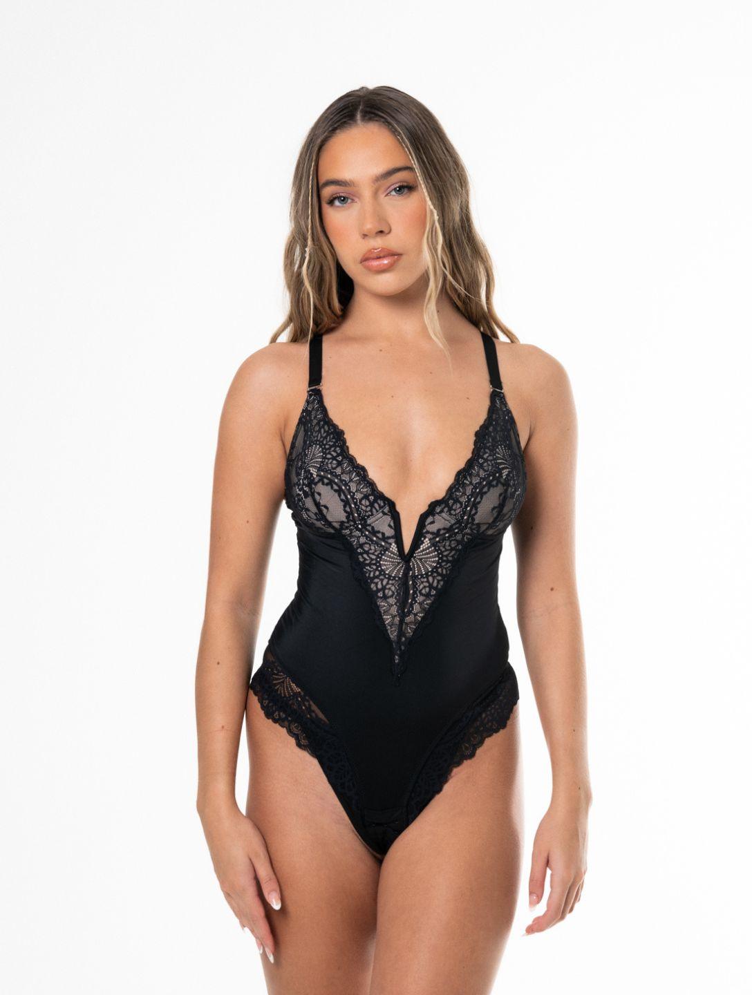 Soft Lace V-Neck Bodysuit